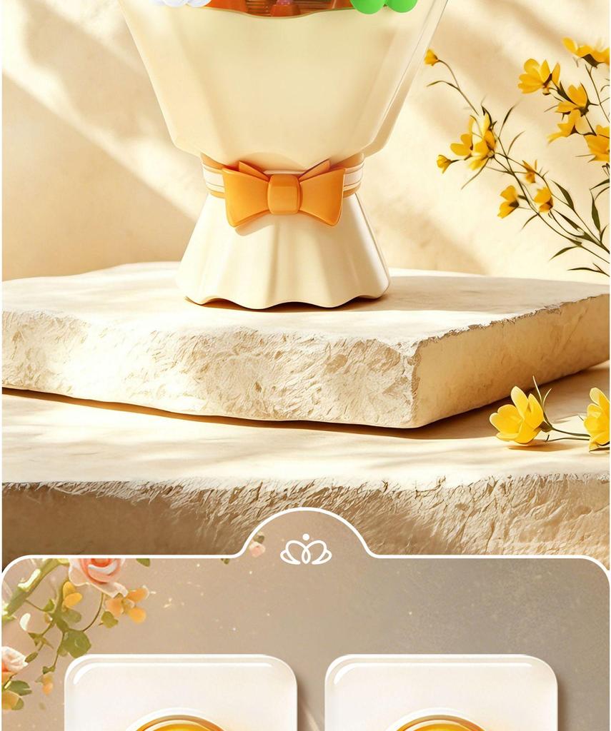 Automatic Flower Bubble Machine with Lights - Cute and Exquisite Children's Toy Gift