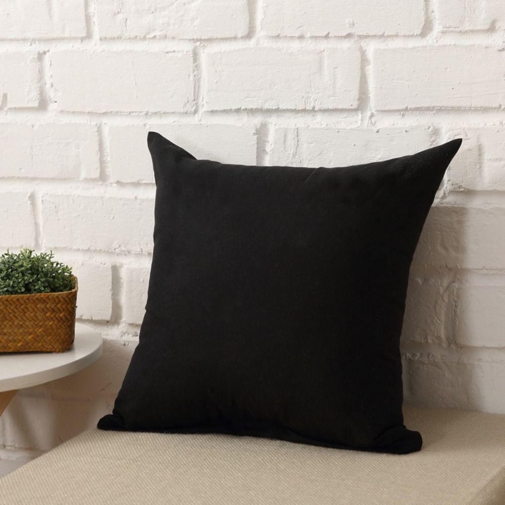 Colorful Solid Color Pillowcases Simple Cushion Cover Candy Color Pillow Case Cover  Office