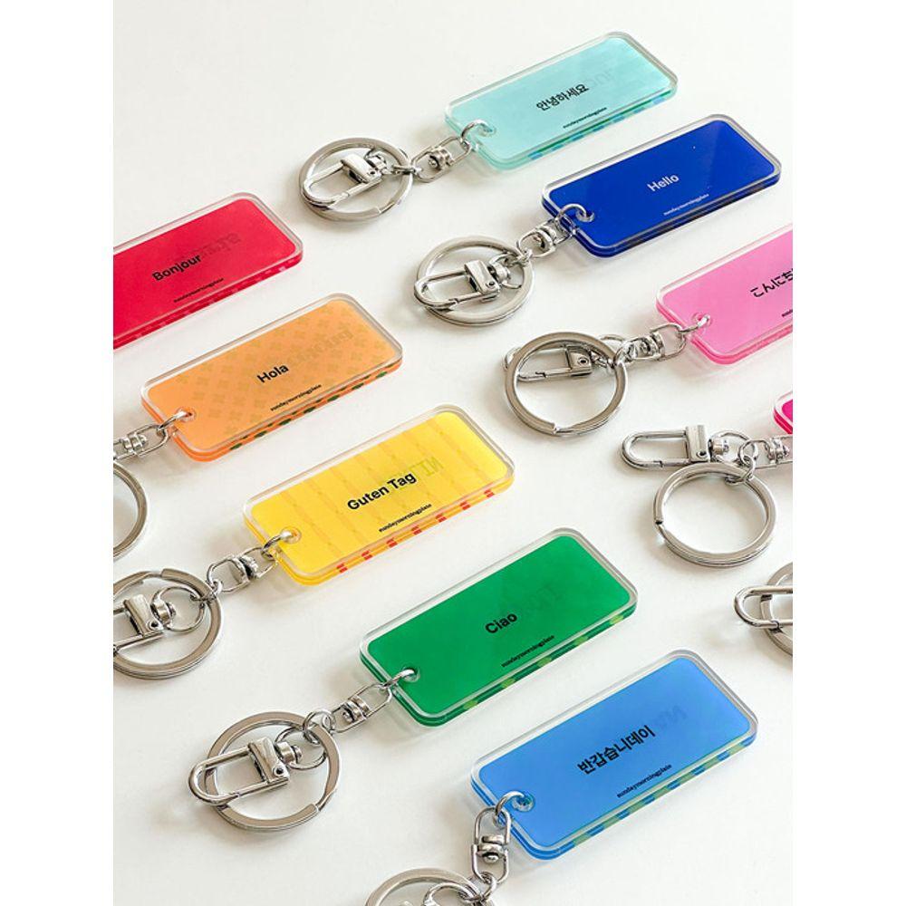 Sundaymorningplate Key Ring In the City New York