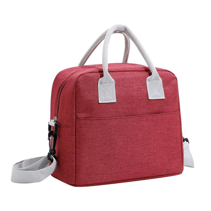 Portable Lunch Bag Cooler Tote Hangbag Picnic Insulated Box Canvas Thermal Food Container Men Women Kids Travel Lunchbox