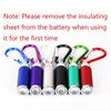 Led Zoom Mini Flashlight Telescopic Strong Light Torch With Keychain Pendant Creative Mountaineering Buckle Gift
