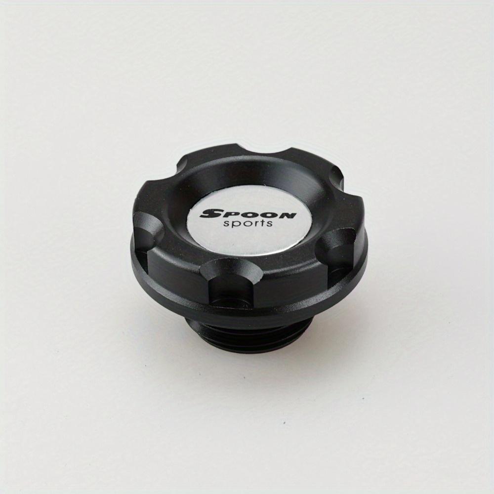 Spoon car modification aluminum alloy oil cap suitable for Honda Civic Fit Accord CRV fuel tank cap чёрный