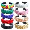 European & American PU Leather Knot Headband - Wide Edge Fashion Hair Accessory