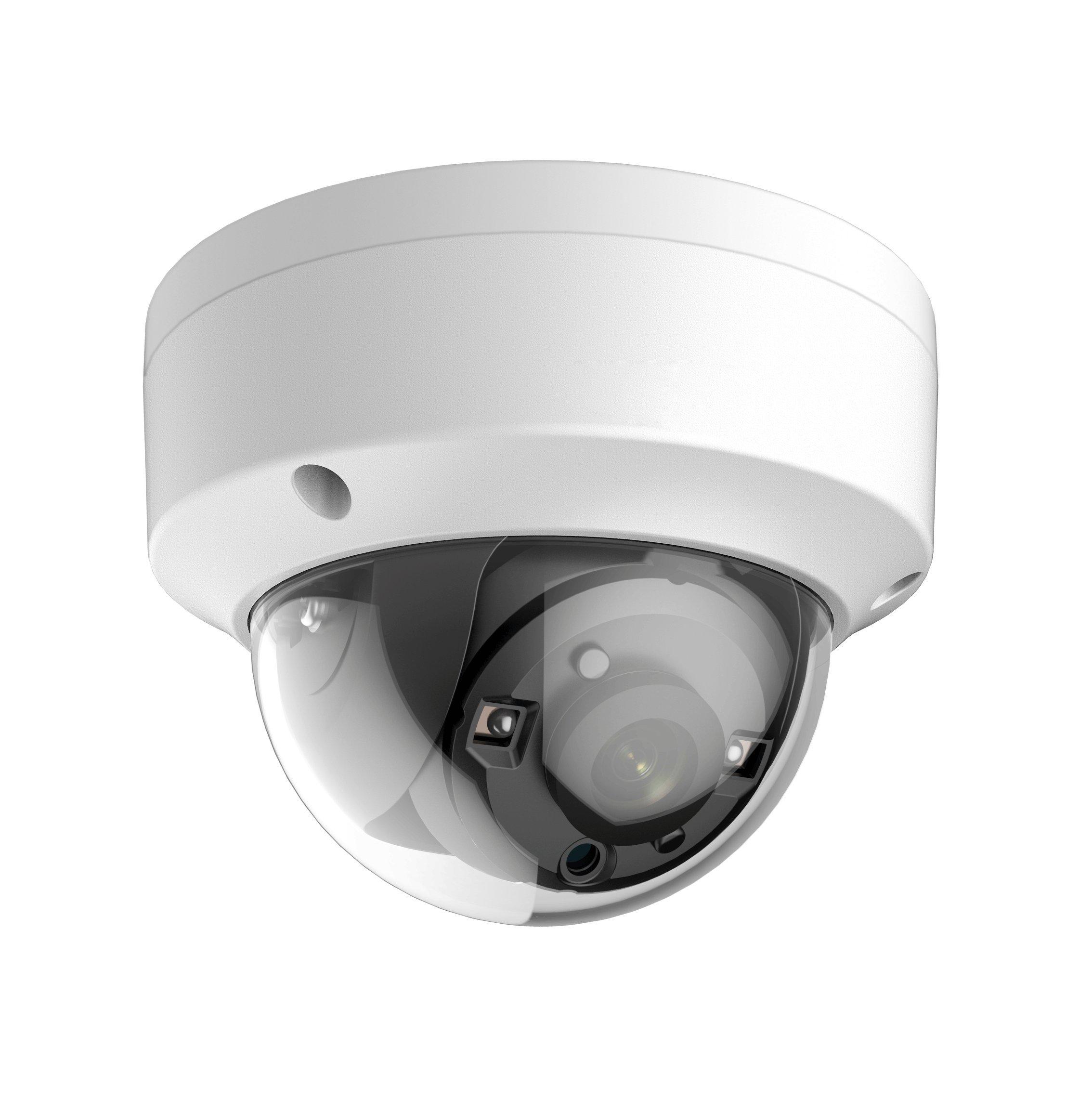 

Водонепроникна купольна камера нічного бачення Full HD 1080P Широкий кут огляду Пилозахищена Ударостійка Для зовнішнього використання HD-TVI 91.3° білий