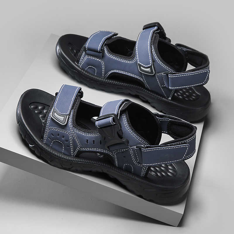 Fashion Round Toe Parkside Sandal For Men Luxury Sneakers Men Genuine Shoes Summer Man Slippers Sport New Style Boty Exerciser