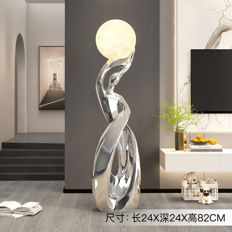 Creative Art Living Room LED Floor Lamp Next To TV Cabinet Home Decoration Sculpture Abstract Nordic Bedroom Lighting Fixtures