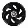 Guarding Motorcycle Fan Cover | Openwork Spiral Cutouts, Lightweight Aluminum Alloy, Cooling
