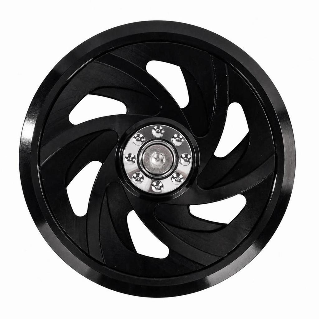 Guarding Motorcycle Fan Cover | Openwork Spiral Cutouts, Lightweight Aluminum Alloy, Cooling