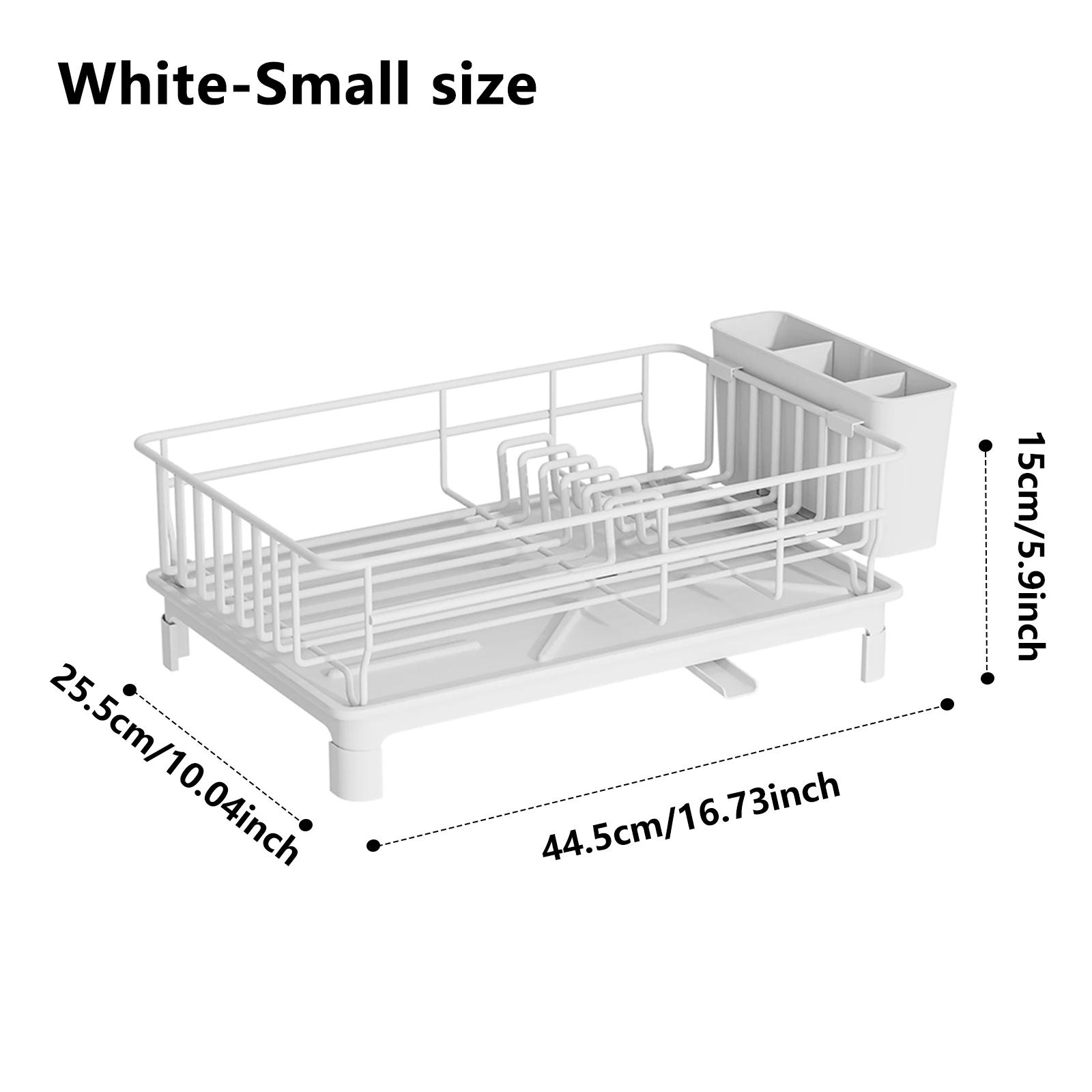 

1 шт. Сушилка для посуды Кухонная столешница Хранение посуды с Автоматической сушкой Черный Белый Индивидуальные салфетки Подкладка для стола Doir S белый
