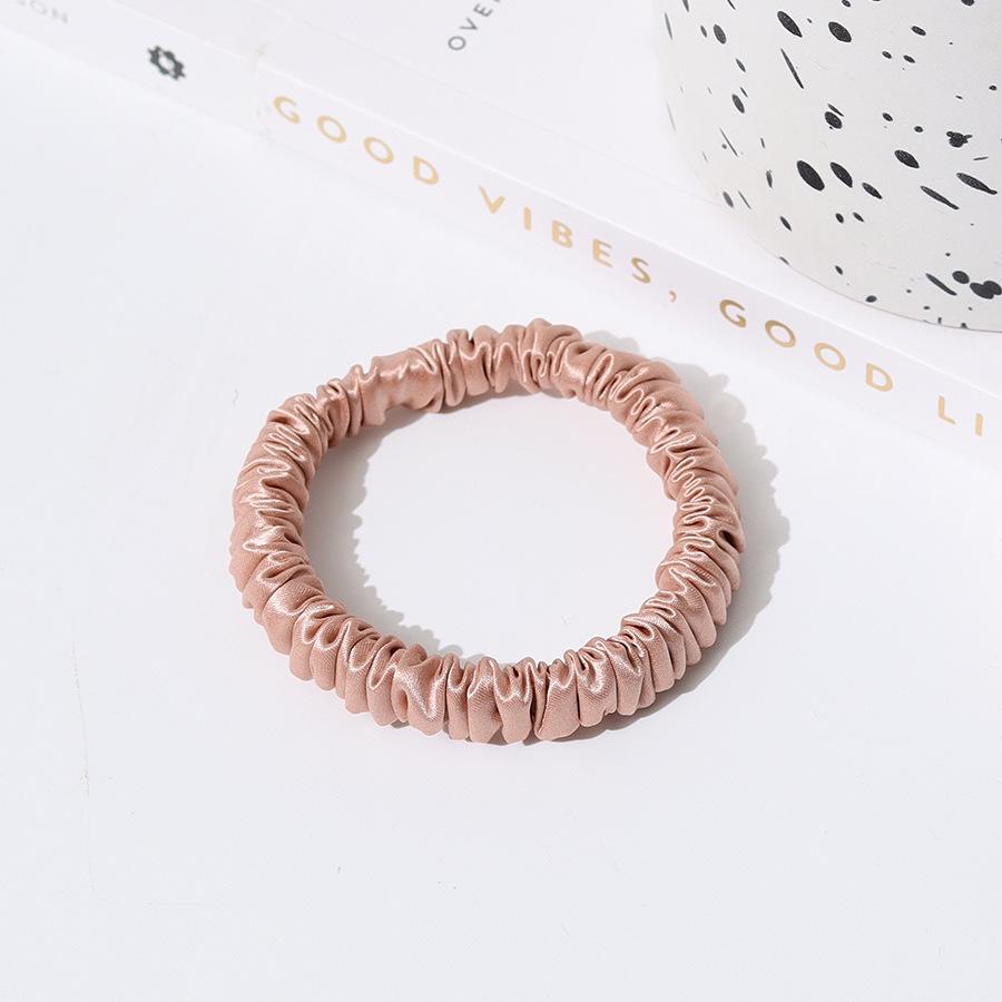 

22 Momme Mulberry Silk Hair Tie - 1cm Fashionable Cross-Cut Ponytail for Women, 56cm