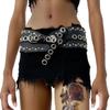 Gothic Style Wide Waist Belt With Studs And Distressed Texture For Women Men Perfect For High Waist Pants And Dresses