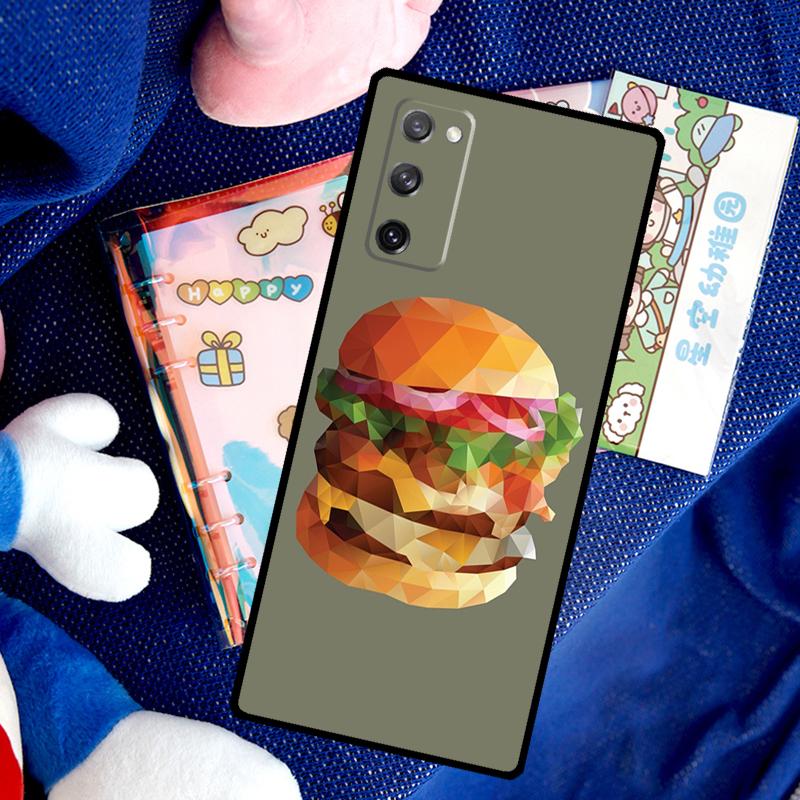Gourmet Burger Case For Samsung Galaxy S26 Ultra S25 S24 S23 S21 S22 Ultra S10 S20 Plus S25 FE Cover Funda