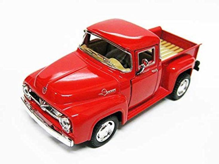 

1956 Ford Ford Pickup Diecast Model Scale American American Goods Store F-100 Car, 1/38 (13cm/Red) - Goods,