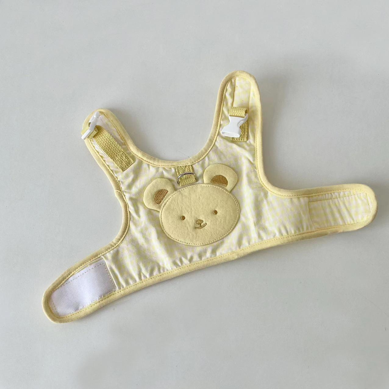 

Милый клетчатый ремень на грудь для медведя с тяговым тросом, дышащий комплект для груди и спины, плюшевый мишка, собака, собака, исходящий тяговый трос XXXL