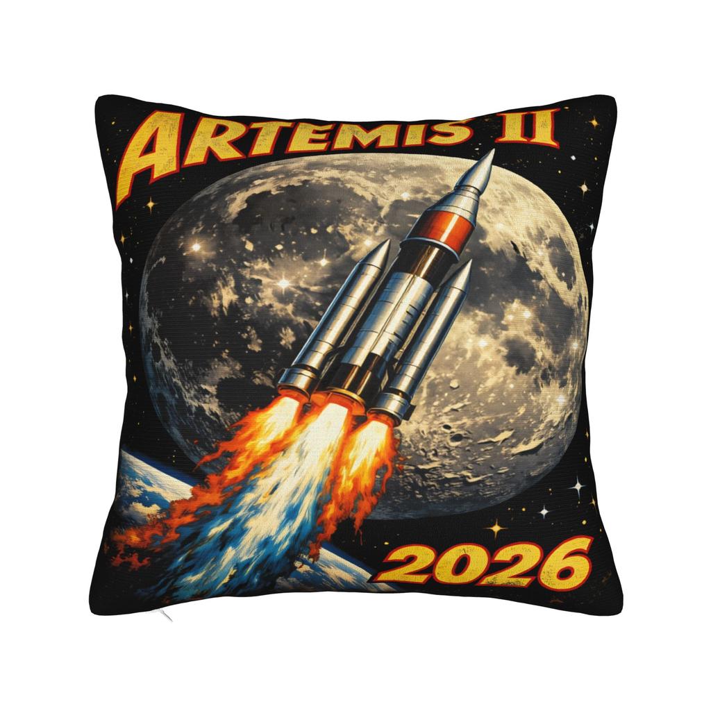 Artemis II Mission To the Moon Pillow Case Morden Pillow Cover Print Pillowcases For Sofa Car Home Decor