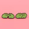 Playful Frogs Brooch Lapel Pin Charming Frogs Brooch Pin for Backpacks and Apparel Unique Gift for Friend and Family