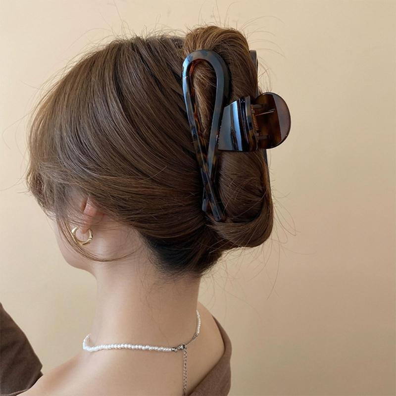 Haarklammer Flache Klammer Thema Haarklammer Elegant Breite Haarspange Haarspangen Starker Halt Haarnadel für Mädchen