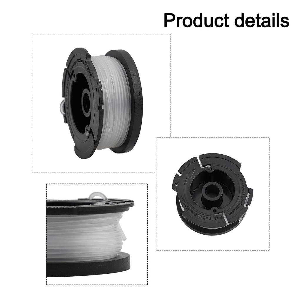 Replacement Spool and Line BD032 For for Black & Decker BESTA525 BESTA528 For BESTA530 BESTE630 Compatible Lawn Trimmer Parts