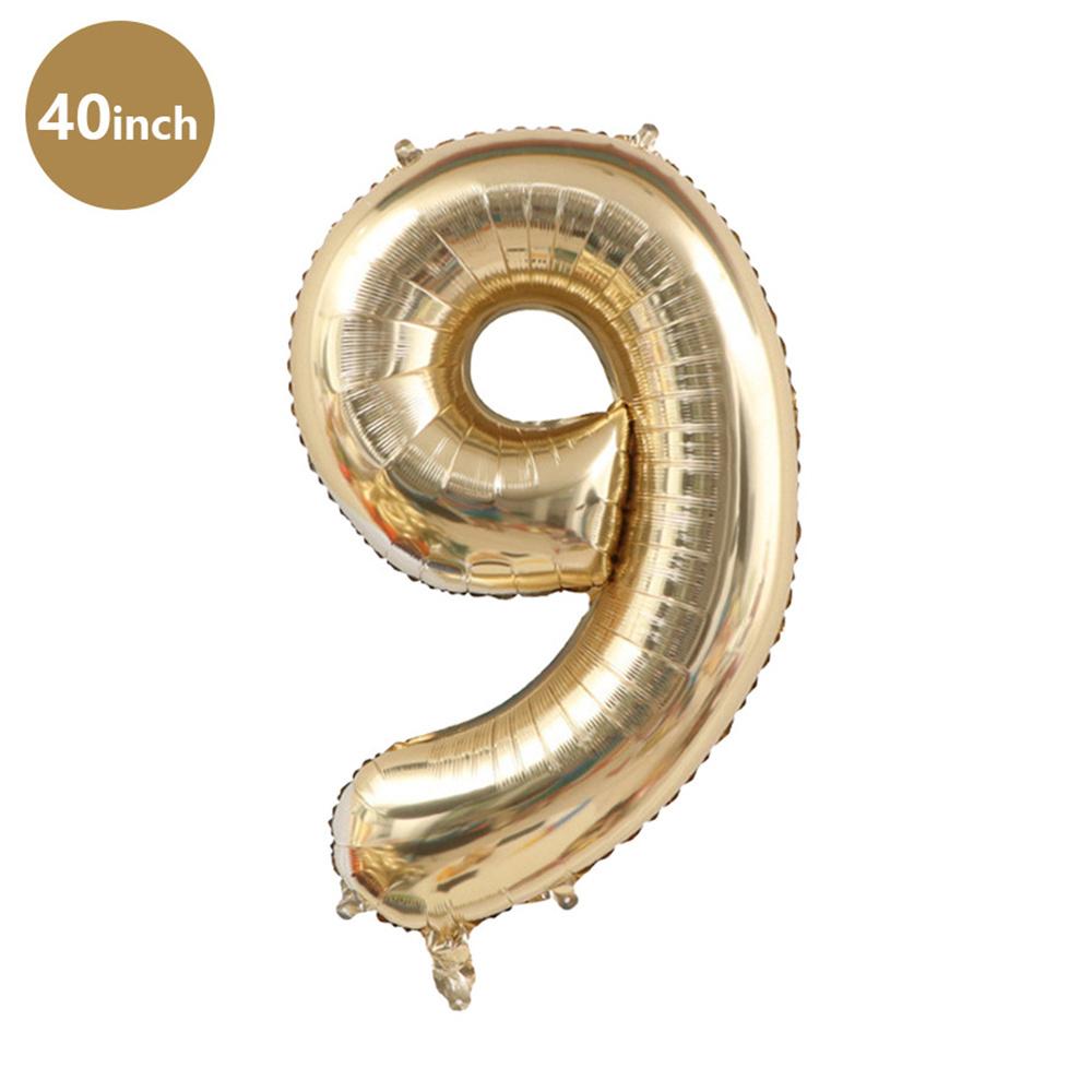 1pc 40inch Platinum Colour Number Balloons Figure Helium Balloon Digit Globos Birthday Party Decorations Baby Shower