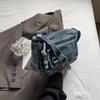 Denim-Tasche Retro Kleine Quadratische Tasche Damen Schultertasche Pendler Umhängetasche