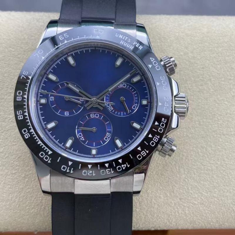 Rolex Daytona 40mm Diamond-Inlaid Multifunctional Automatic Mechanical Men's Watch.