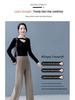 Damen Cord-Fließende Weitbeinige Hose - Große Größen, Einfarbige, Frühling/Herbst