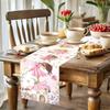 Cartoon Fairy Flower Pink Butterfly Flower Table Runner Wedding Decor Party Table Runners Kitchen Dining Table Cover Table Mats