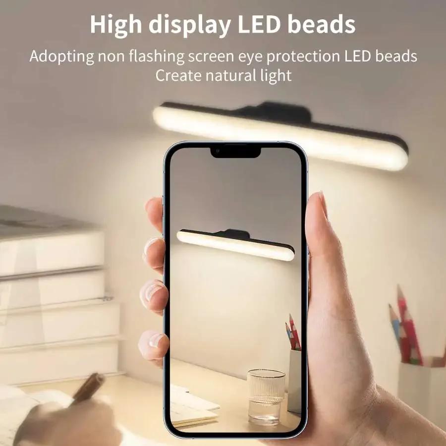 LED Makeup Light Rechargeable Magnetic Eye Protection Mirror Lamp Touch Wall Lights 30CM For Selfie Wardrobe Bathroom Lighting