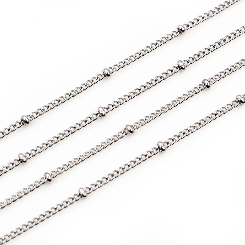 5 Meters Never Fade Stainless Steel Gold Plated Ball Necklace Chains For DIY Jewelry Findings Making Handmade Supplies