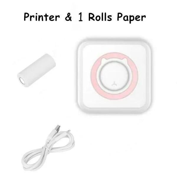 Mini Printer for IPhone and Android, Wireless Mini Photo Printer Label Printer, Portable Mini Thermal Printer for Printing Label