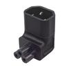 Adaptador de Corriente Universal Convertidor Adaptador IEC 320 C14 a C5 Ángulo Arriba/Abajo