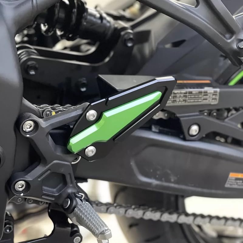 Motokano Foot Peg Heel Plate Guard for ZX-25R ZX-4R ZX-4RR SE (Titanium)