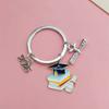 2025 Bachelor's Hat Book Keychain Graduation Season Gift Key Ring Pendant