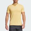 Adidas Solid Color Crew Neck Casual Comfort Short Sleeve T-Shirt Men Tops Yellow IS3740