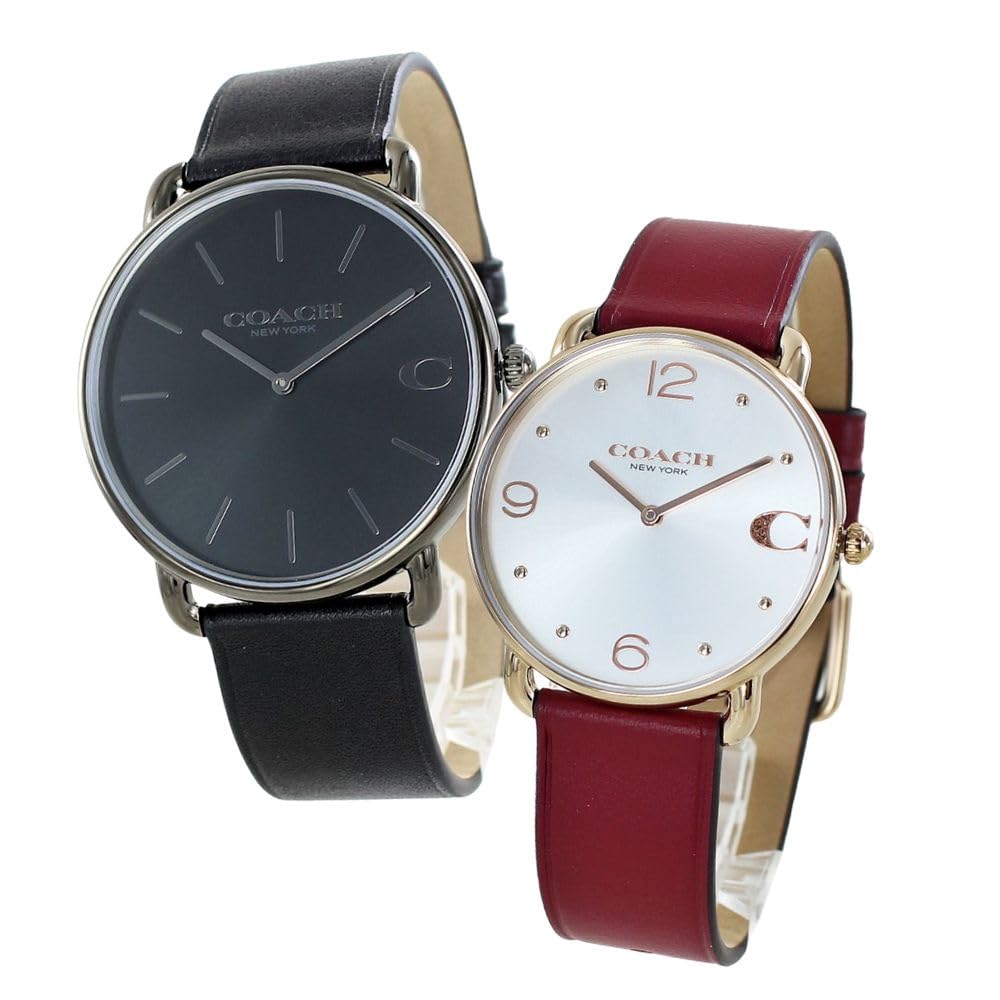 

Парний годинник Парний годинник Elliott Slim Thin Leather Strap Black Red 1460271914504204 [Coach] Чоловічі Жіночі [Елемент]