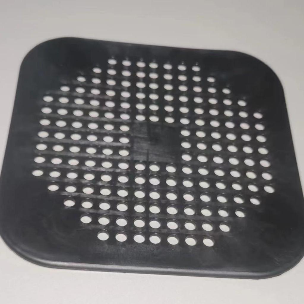 Square Silicone Bathroom Drain Cover, Anti-Clogging Hair Filter