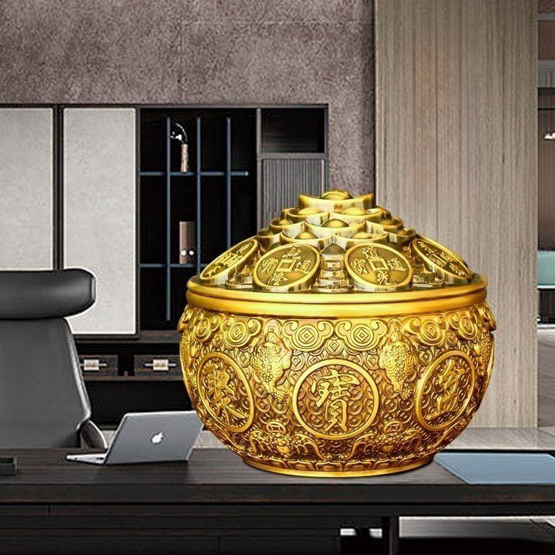 Brass Treasure Bowl Entrance Housewarming Business Gift Ornaments Decorations Living Room