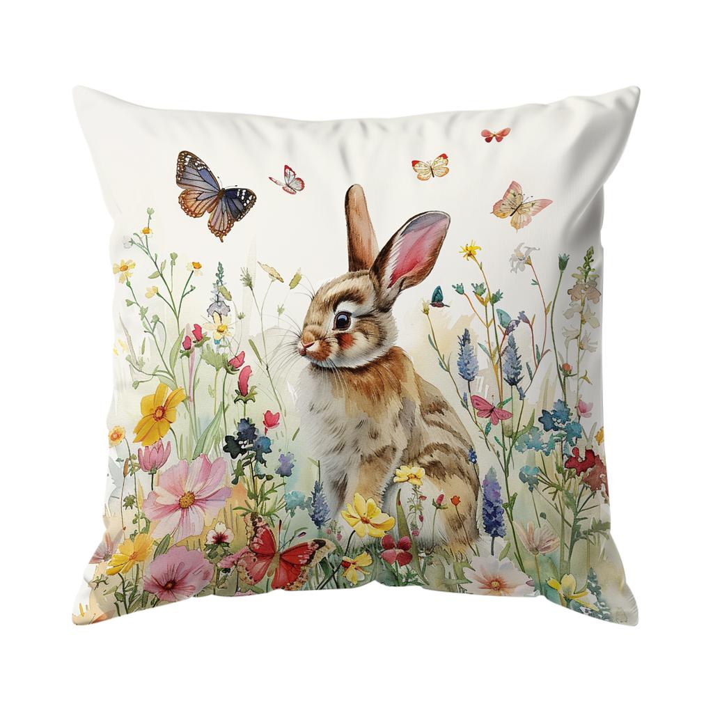 1/4pcs Animals Flowers Butterflies Cushions Pillowcase Polyester Cushion Cover Throw Pillow Pillowcover Home Car Sofa Decor
