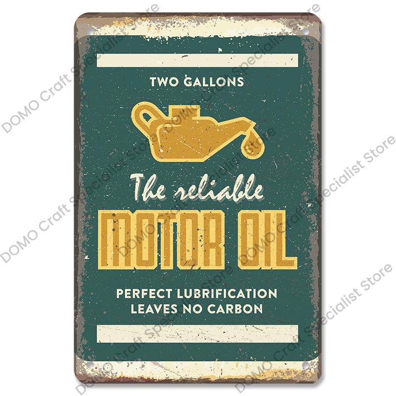 Classic Garage Plaques Metal Tin Signs Vintage Car Motor Oil Gasoline Metal Plate Wall Decor Garage Club Bar Man Cave