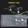 Car Dolly Set 2500 LBS Capacity Wheel Dolly, Heavy Duty Vehicle Dolly for Moving Car with 2.5 Inch Nylon Wheels,Bolts Resist Tir