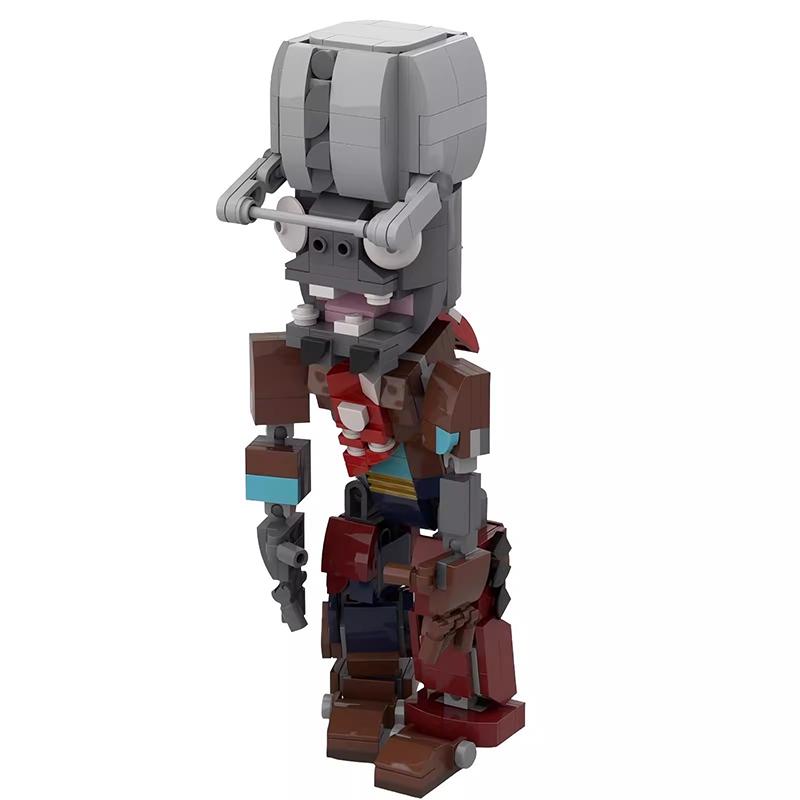 Bricklink MOC Ideen PVZ Spiel Pflanzen und Zombies Kampf Actionfiguren Sets Erbsenschützen Bausteine Kinderspielzeug Halloween Geschenk