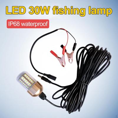 12 Submersible Light Uerwter Bit Lmp Night for Fish Ttrcting with 8M Bttery Clip