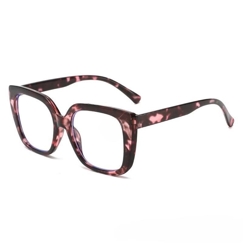 New Large Frame Reading Glasses Vintage HD Comfortable Anti Blue Light Presbyopia Glasses for Women Decorative Eyeglasses To+4.0