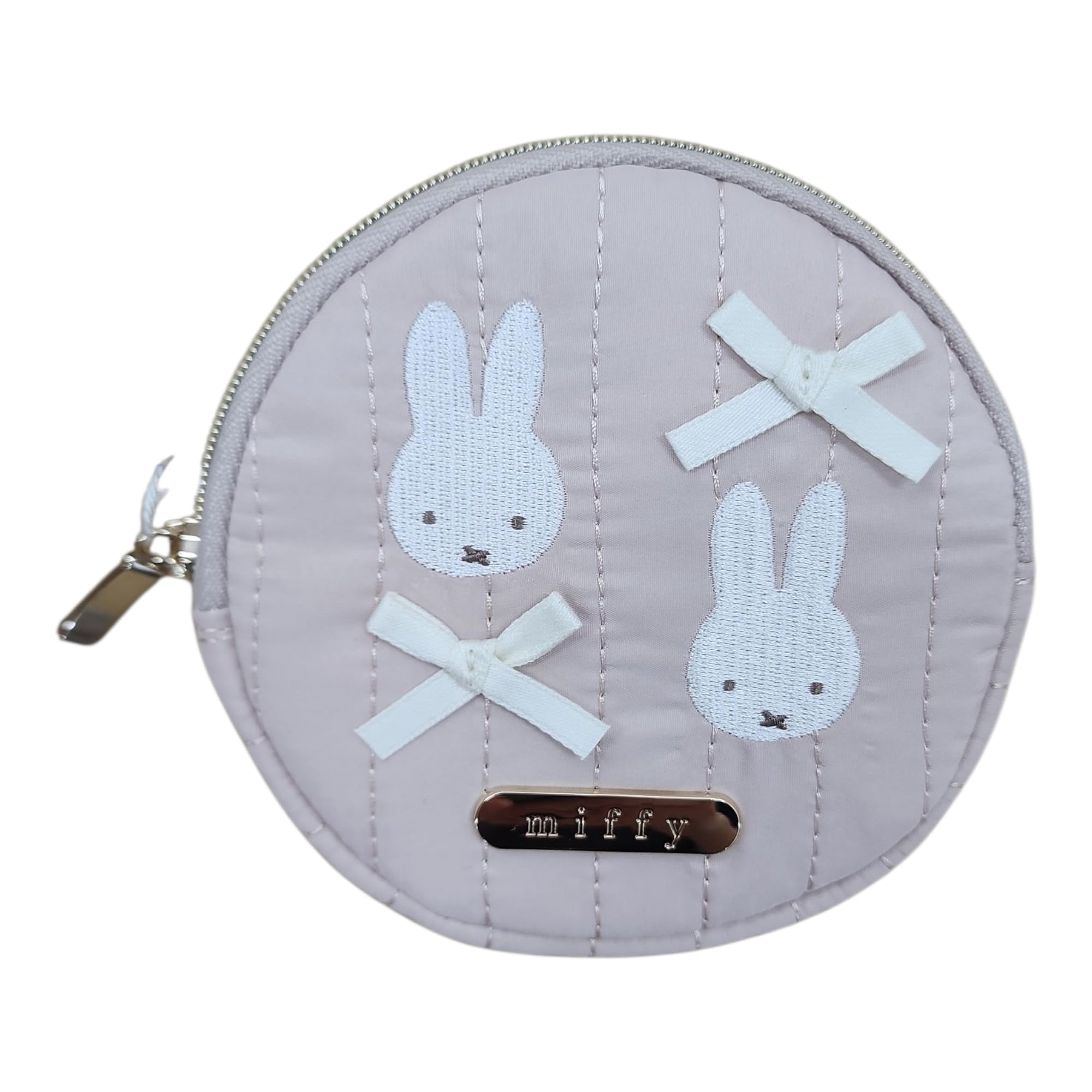 

Marimo Craft Miffy My Favorite Ribbon Circle x D15mm Pouch, Beige, Approx. 100 (DBM-2820) бежевый