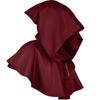 Witch Wizard Fancy Punk Cloak Gothic Cosplay Halloween Costume Adult Hooded Vampire Devil Capes Unisex Props Party Dress Up