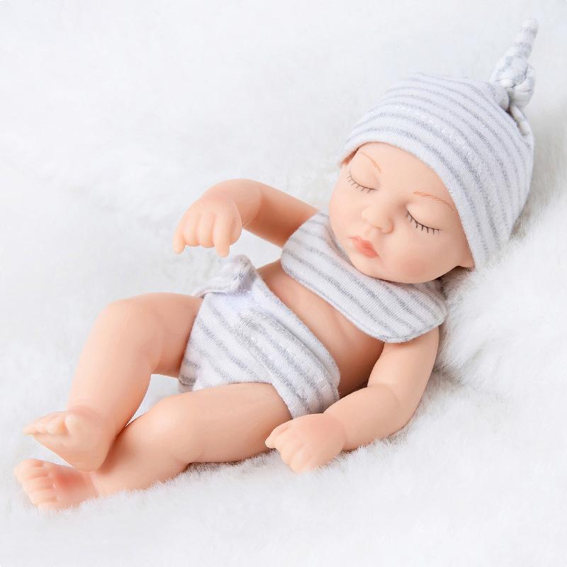 

Реалістична, м яка лялька Baby Reborn, розписана вручну, розміром 18 см, яку можна мити, дитяча гральна лялька 18CM