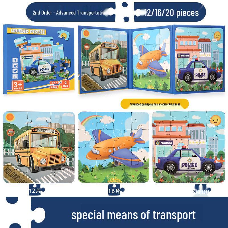 Portable Magnetic Puzzle Book for Early Childhood Education