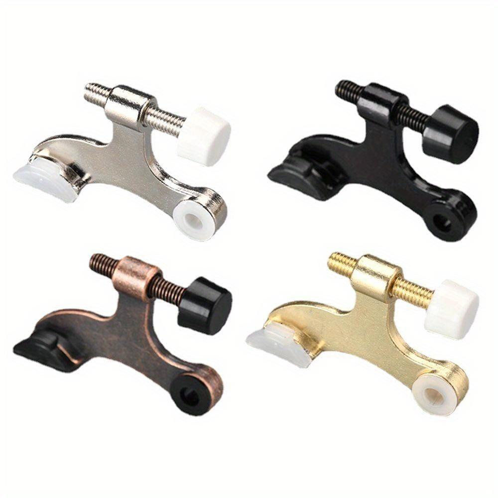 Rubber Hinge Pin New Zinc Alloy Bumper Damper Hidden Doorstops Thicken Adjustable Door Stopper Door