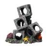 Hollowed-out Aquarium Rock Resin Shrimp Breeding Cave Cubes Cave Shelter  Home Aquarium