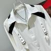 Camisa Negra para Hombre Estilo Hip Hop con Correas de Ojales Manga Larga Top Casual